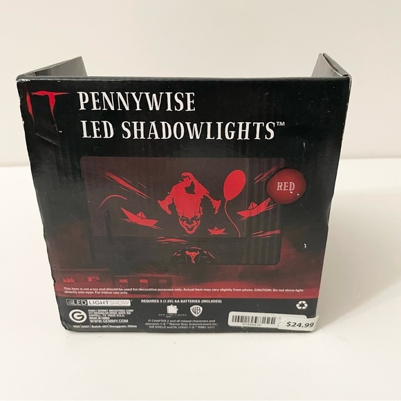 Pennywise LED Shadowlights Rotating Halloween Scene Light Up Decor - Picture 4 of 11